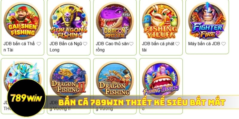 Bắn cá 789WIN thiết kế siêu bắt mắt