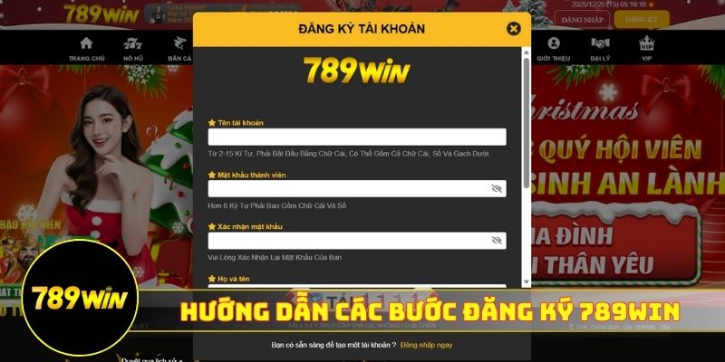 Hướng dẫn các bước đăng ký 789WIN