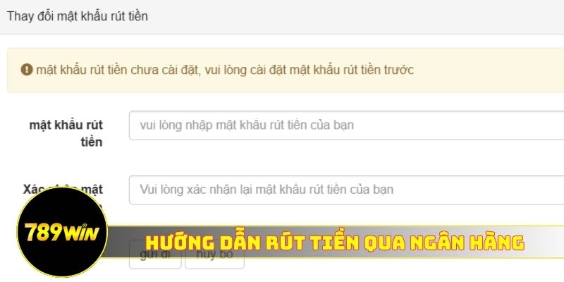 Hướng dẫn rút tiền qua ngân hàng